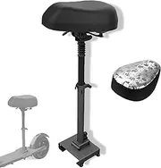 Felixstory Electric Scooter Seat Saddle with Waterproof Cushion Cover for Ninebot ES1 ES2 E22 ES4/Xiaomi M365 Pro 1S/Aovopro ES80, Adjustable Foldable Seat Comfortable Shock Absorbing Max Seat Saddle