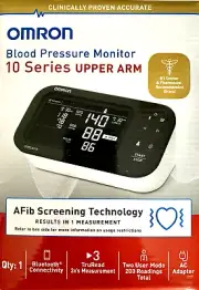 OMRON - 10 Series - AFib Screening - Upper Arm Blood Pressure Monitor- SEALED!
