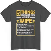 [Generic] 5 Things You Should Know About My Wife Funny Mommy Mom Mothers Day Gift Unisex Shirt Women Men