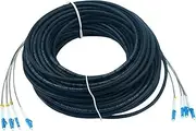 Fiber Optic Cable Outdoor Armored Field Optical Cable Patch Cord Jumper Pigtail LC-LC Single Mode 2 Cores 4 Cores 1/2/3/5/10M(10M -1PCS -4Cores)
