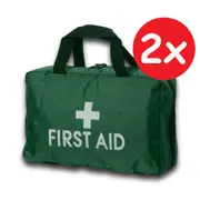 2 x Green First Aid Bag Small