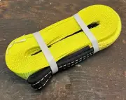 Recovery Tow Strap with Reinforced Loops 2Inx20Ft Heavy Duty 24000Lb Break Stren