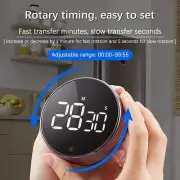 Magnetic Digital Smart Timer - Rotation Countdown LED Alarm Stopwatch AU STOCK