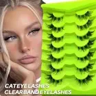 Fairy Fox Eye Lashes Cross Cluster 3D Faux Mink Lashes Winged Fake Eyelashes