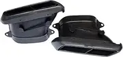 Compatible For Benz Mercedes AMG W205 C63S Silvre Rectangle Exhaust Tail Tip W205 S205 C205 A205 Auto Accessories Upgrade Muffler Tip(Black Carbon Fiber)