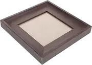 Mikinona Retro Wooden Nail Art Display Frame 5' Walnut Nail Sample Display Box for Home Salon