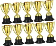 Gatuida Plastic Trophy Game Awards School Sports Trophies Mini Trophies Bulk Decor Well Party Award Student Miniature Trophy Party Games Golden re-usable