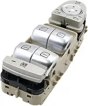 Power Window Part Number 2139054803 Power Master Window Lifter Switch Butto Compatible with Mercedes-Benz W213 W222 E Class 4 Door Saloon Window Switch(Silver)