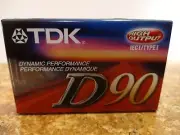 TDK D120 normal bias cassette tape, new old stock ..