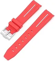 [FULNES] For Omega Swatch Joint Planet Series Moon Mercury Curved Rubber Strap For Moonswatch Watch Curved No Gap Rubber Strap Men Women 20MM Watchbands