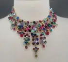 Natasha Couture *unsigned * bib statement necklace