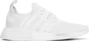 Size 5.5 (GS) - adidas NMD R1 Refined Low White Grey