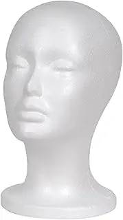 ChuYiElegance Female Foam Mannequin Head/Hairpiece Stand/Wig Display Mannequin Head/Foam Mannequin Head Display for