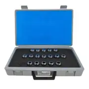 17 Pc. GS Sowa ER25 1/8"-5/8"x32nds .0002" (Avg.) TIR Precision CNC Collet Set