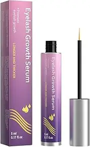 Eyelash Serum, Eyelash Growth Serum, Premium Eyelash Serum Lashes Lash Serum Non Irritating for Longer, Thicker, Fuller - White