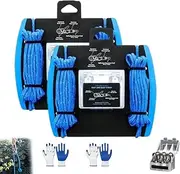 Rope Adjuster Tensioner, Praisety Outdoor Rope Adjuster, Easy Secure Tie Down for Outdoor, Camping, and Boating Guy Lines, Includes Accessory Cord and Carry Case for Camping, and Boating