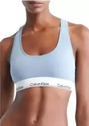 Calvin Klein Modern Cotton Bralette Iceland Blue Size XS