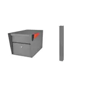 Mail Boss 7505 Mail Manager Curbside, Granite Locking Security Mailbox and Ma...