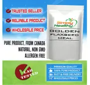 Golden Flax Seed Meal Powder 4kg, Canadian, Packed In Australia Trusted Seller