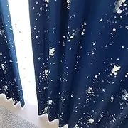 Disney SB-579-D/SB-580-D Mickey Foil Print Glitter Grade 2 Blackout Thermal Insulated Curtains + Lace Curtain, Set of 4, Width 39.4 x 53.1 Inches (100 x 135 cm) Length