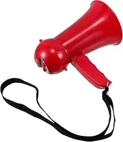 SUPVOX Handheld Cheer Speaker Portable Red Megaphone for Weddings Parties and Outdoor Celebrations Voice Amplification for Groomsmen and Fun Activities