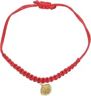 BCOATH Hand Woven Cat Collar Red Rope Breakaway Design Adjustable for 15-40cm Neck Kitten and Cat Collar