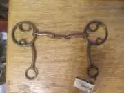 Dutton horse bit ring /shank sweet.iron snaffle dog bone 5 1/4 in mouth