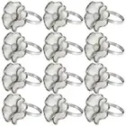 Flower Napkin Rings - Non-Rust, Elegant Napkin Holders for Napkins and1858