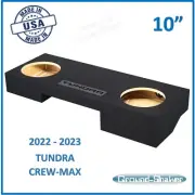Fits Toyota Tundra Crew Max 2022-2023 10" Under Seat Sub Box Subwoofer Enclosure