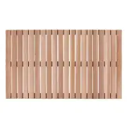 Cedar Wood Bath Mat 40"×23.6", Cedar Wooden Bath Mats, Wood Shower Stall Mat ...
