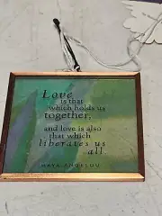 Vintage 2003 Maya Angelou Life Mosaic Words of Encouragement Light Catcher
