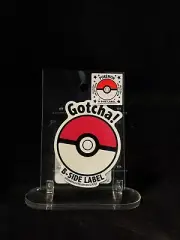 Poké Ball #160「Gotcha!」B Side Label Pokemon Sticker UV & Water Resistant