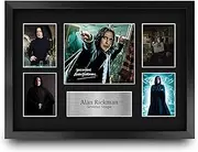 HWC Trading FR A3 Alan Rickman Harry Potter Severus Snape Gifts Printed Signed Autograph Picture Display for Movie Memorabilia Fans - A3 Framed