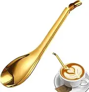 Caviar Spoons - Elegant Caviar Spoons, Serving Spoon For Caviar | Slotted Spoons For Molecular Spherification, Silver Bar Spoon For Caviar Dips Stews