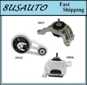 3PCS MOTOR & TRANS MOUNT FIT 2007-2016 MINI COOPER 1.6L NAT.ASP, DOHC - AUTO (for: Mini)