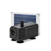 PondMAX 12V DC Water Pump with Solar Panel - PS600 - 630 L/H - 6.5W - Head 1.6M - 12MM/13MM Tubing