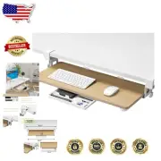 Compact Under Desk Keyboard Tray - Ergonomic Design Fits Full-Size Keyboards