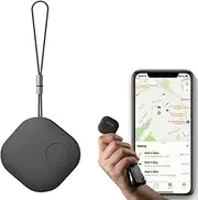 Nutale Air Tags-1 Pack Bluetooth Item Finders Work for Apple Find My APP(iOS Only) Tracker Tags for Keys, Luggage, Backpack, Smart Tag with Lanyard