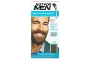 Just for Men, Mustache & Beard, Brush-In Color, M-40 Medium-Dark Brown, 1 Multiple Application Kit