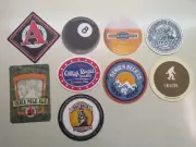 9 Beer COASTERS:Avery, Coopersmith's, Great Divide, Dry Dock, Oskar Blues +