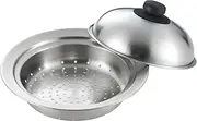 Yoshikawa YJ2538 Steamer for Pots, 7.1-7.9 inches (18-20 cm) Pot, Made in Japan, Stainless Steel, Steamed Cooking, Easy Steaming Plate