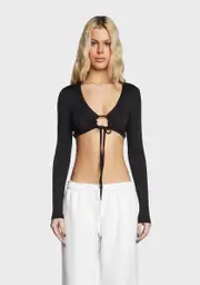 [Edikted] Reina Cut Out Open Back Crop Top