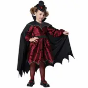 Posh Vampire Vampiress Dracula Count Halloween Toddler Girls Costume