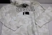Under Armour Project Rock Veterans Day Camo Hoodie Mens XL 1370971 100 White