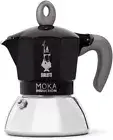 Bialetti Moka Pot Induction Espresso Stovetop Espresso Coffee Maker 4 Cup Black