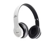 E05 White Headset 5.0 Wireless Bluetooth Earphone Call Folding Button Music Earplugs Comfortable Ear Cups Heavy Bass