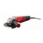 Milwaukee Paddle Lock-On Switch Angle Grinder 13-Amp Corded w/ 8 ft Cord Length