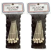 16 pc Vintage Style Hair Roller MINI Small BRUSH ROLLERS & PINS Mesh Hair
