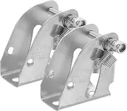 Mobestech 2 Sets Push Cart Handle Base for Flatbed Truck Easy to Mount Flatbed Cart Handrails Mounting Base for Foldable Platform Trucks