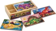 Melissa & Doug - Dinosaurs Puzzles in a Box 12pc